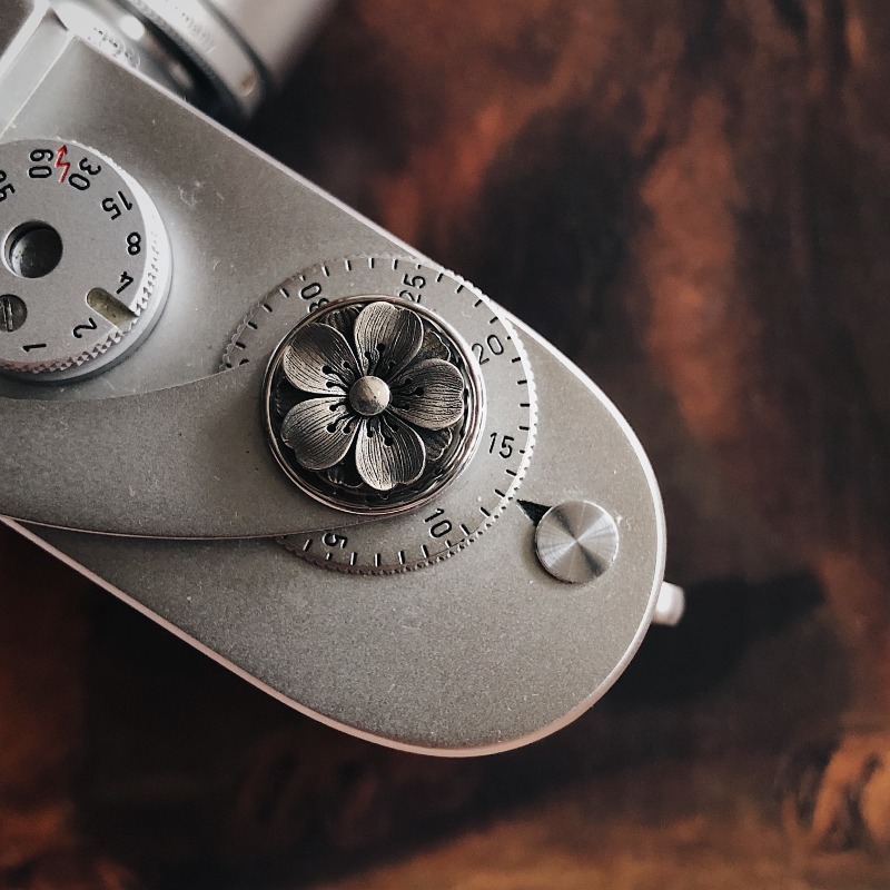 Fujifilm Camera X100Vi - Camera Button Custom Silver Material Handcrafted