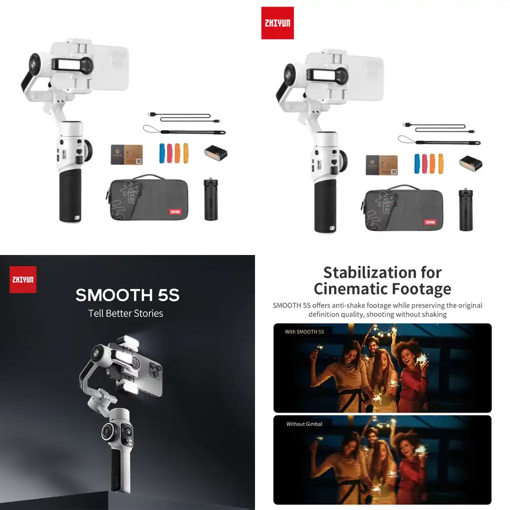 Zhiyun Smooth 5S Combo 3-Axis  - đánh giá và giá Handheld Stabilizer Gimbal