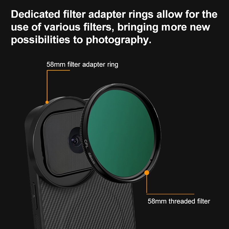 4 in 1 Lens 58mm Mobile Phone  - đánh giá và giá Photography Kit