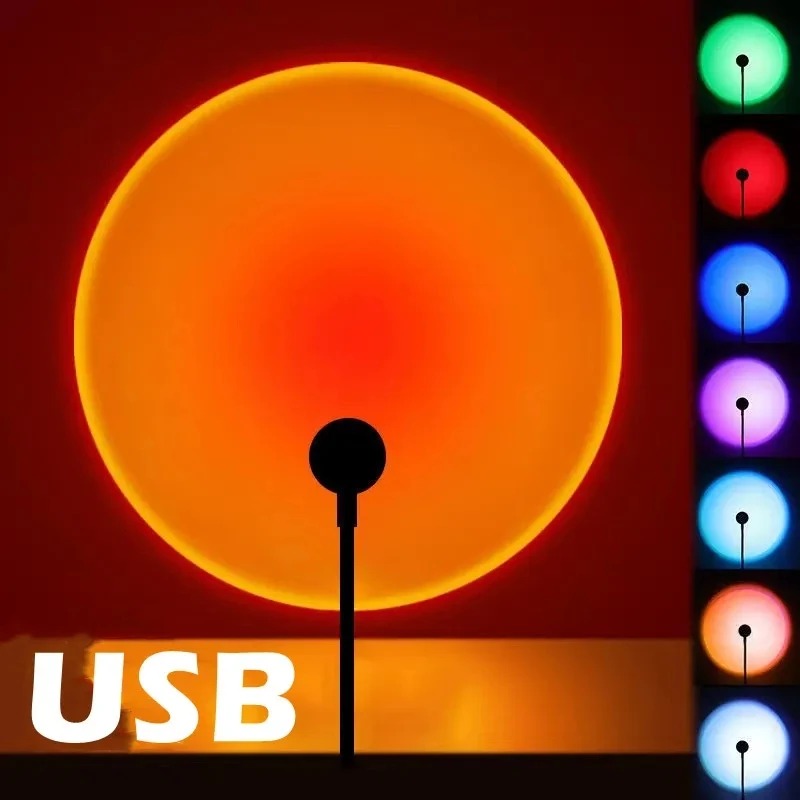 USB Sunset Projection Lamp Rai - đánh giá và giá Photography Coffee