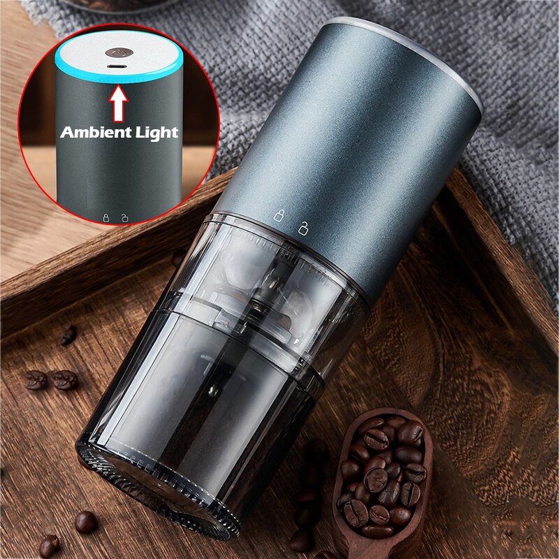 Electric Coffee Grinder LED Di - đánh giá và giá Photography Coffee