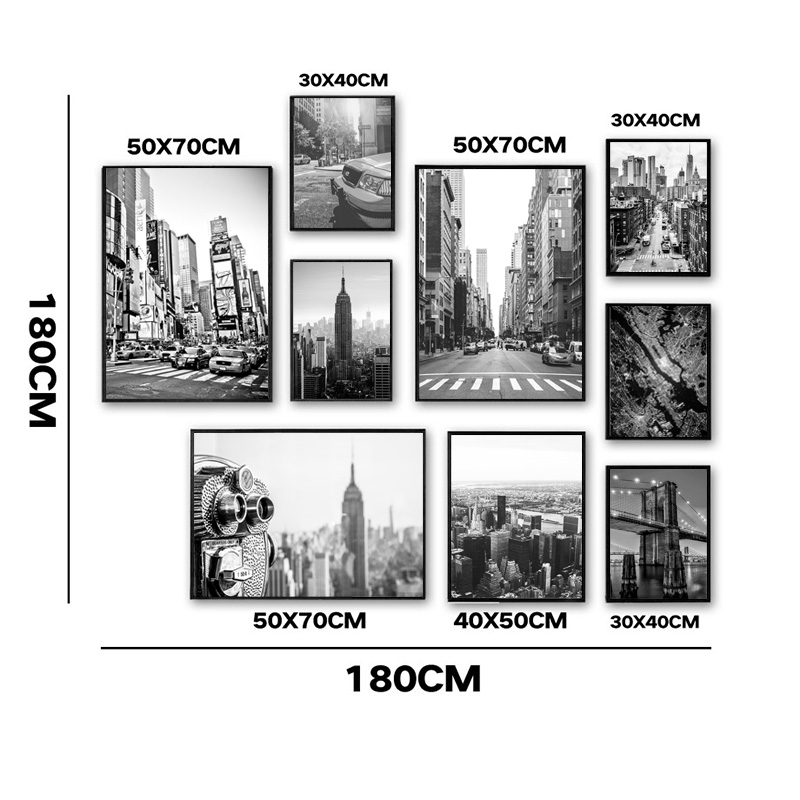1pc frameless Canvas painting  - đánh giá và giá Photography Black And White