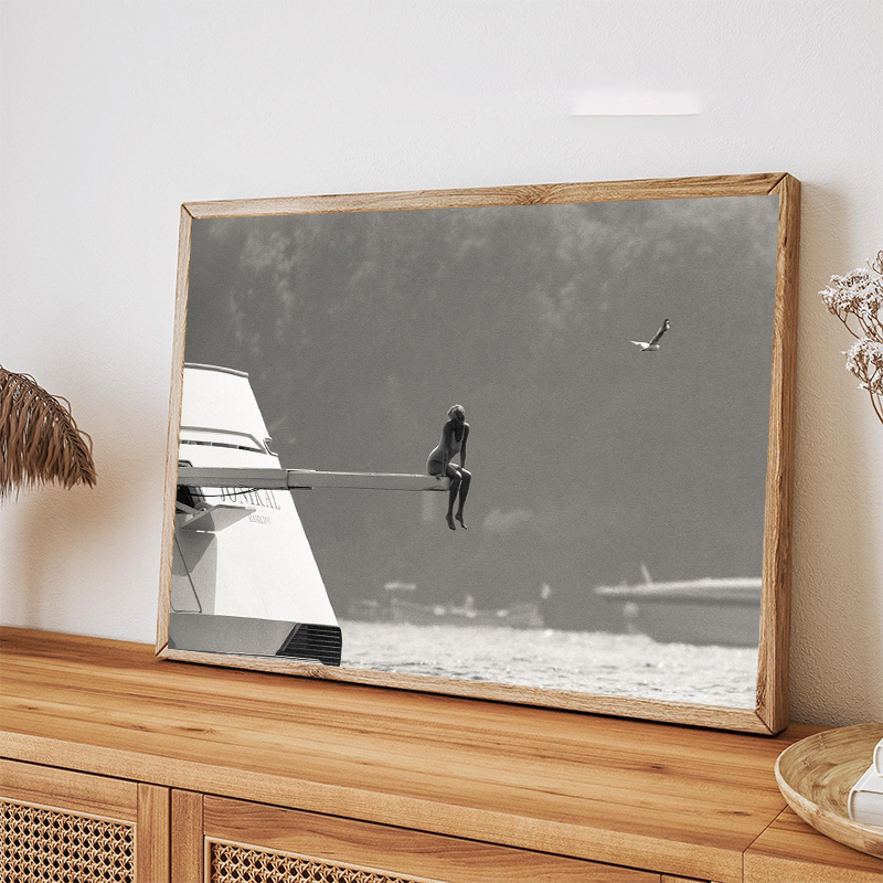 1pc frameless Canvas Painting  - đánh giá và giá Photography Black And White