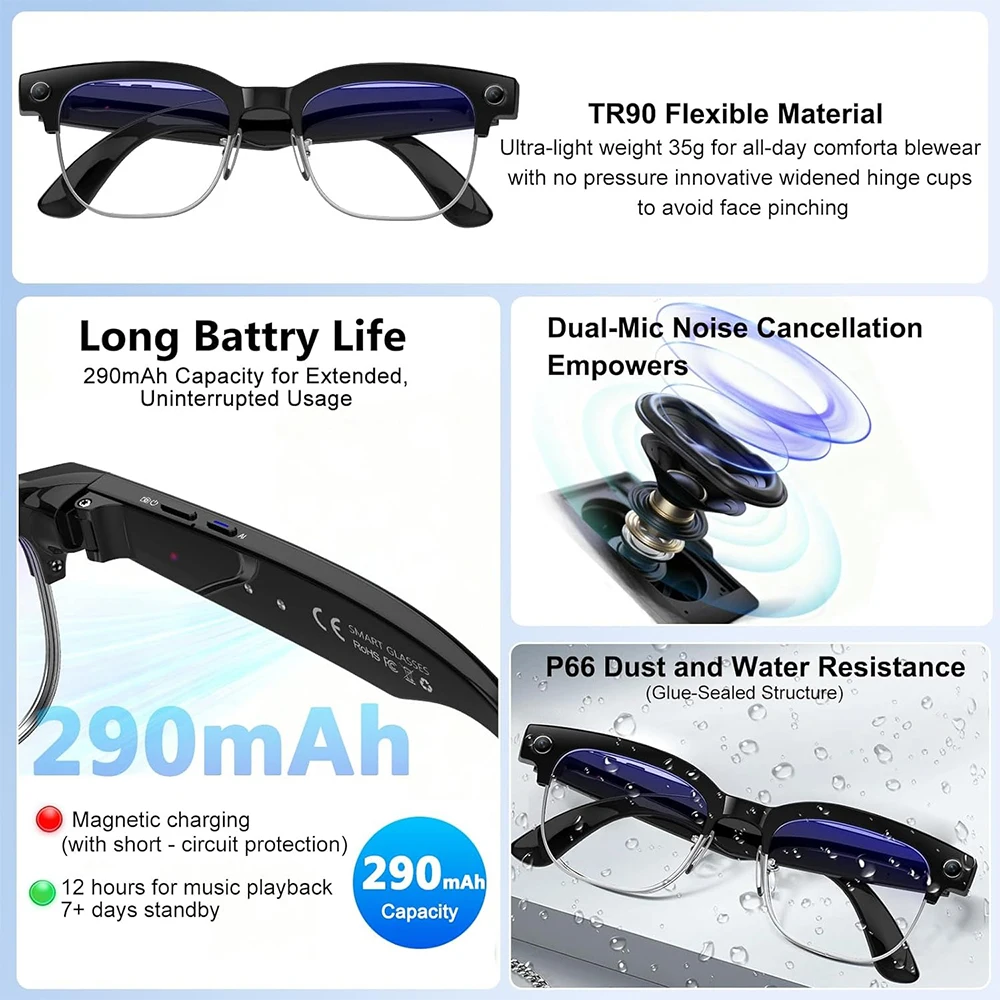 4K Smart AI Glasses 8MP Camera - đánh giá và giá Photography With Ai
