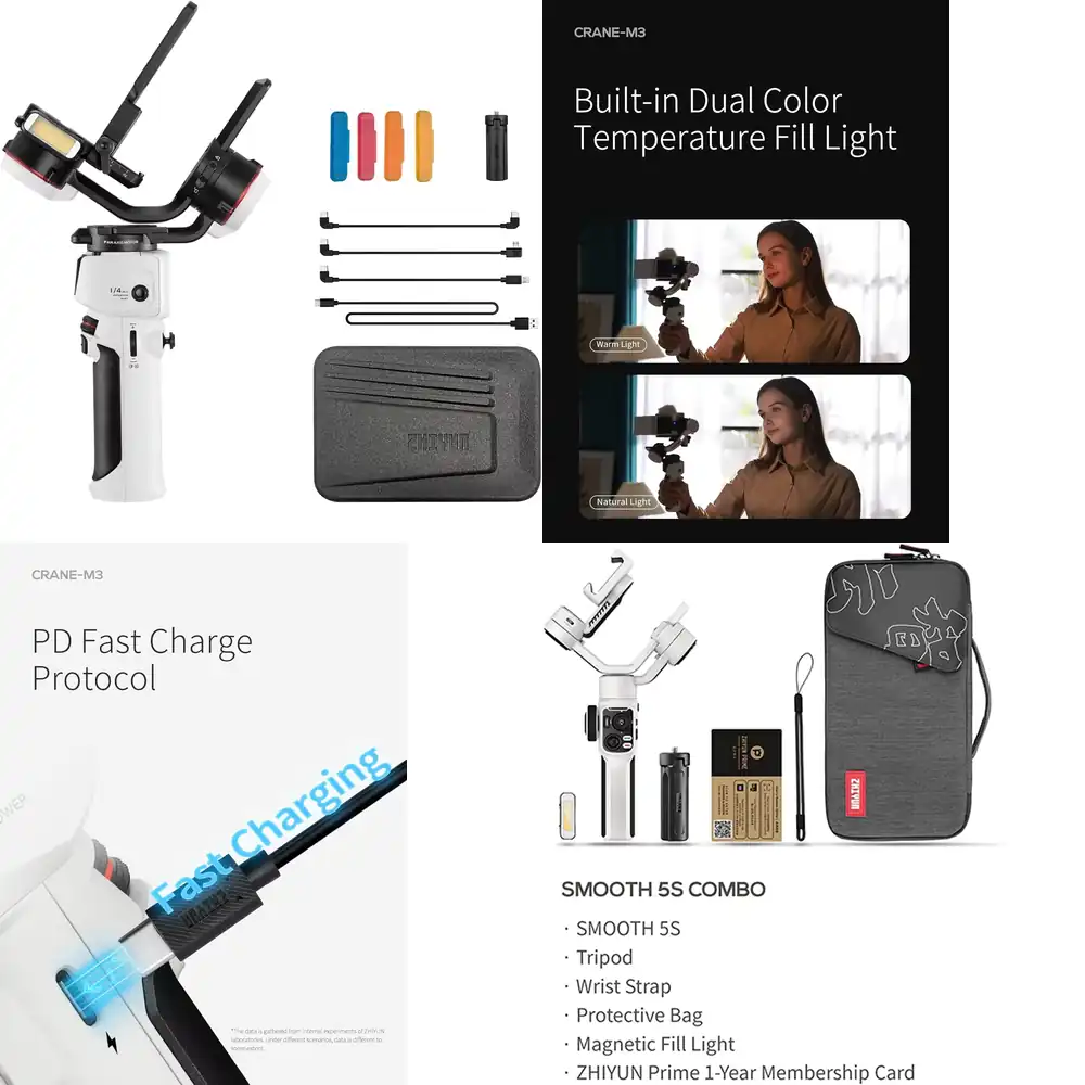 ZHIYUN Crane M3S3-Axis Gimbal  - đánh giá và giá Handheld Stabilizer Gimbal