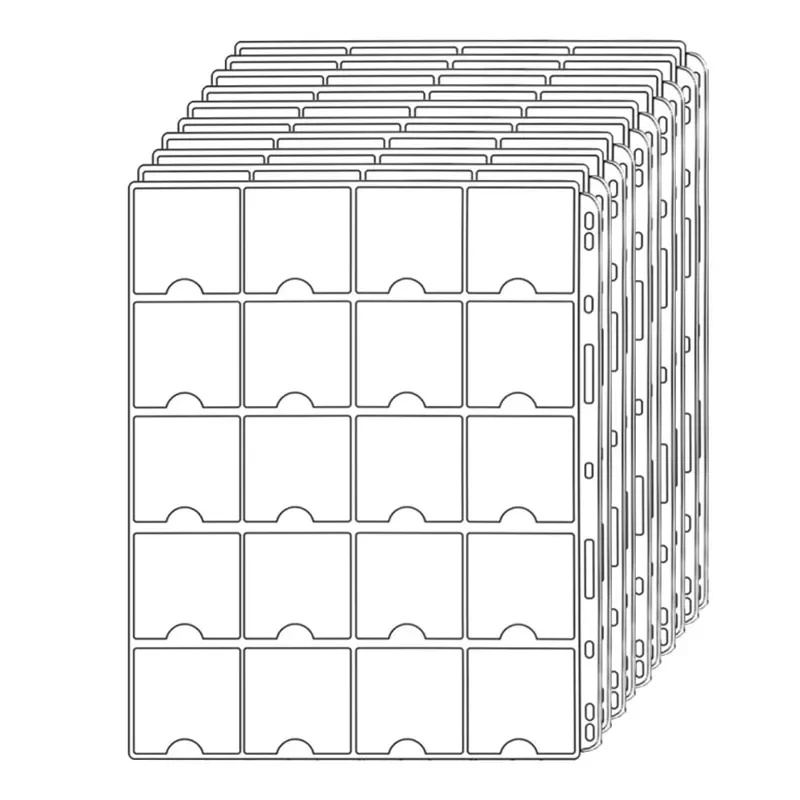 5Pcs Coin Pocket Pages for 2