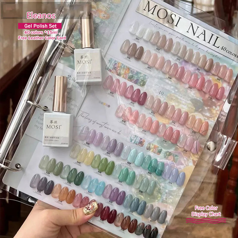 Eleanos 40 Colors 15ml Jelly G - đánh giá và giá Color Checker Card