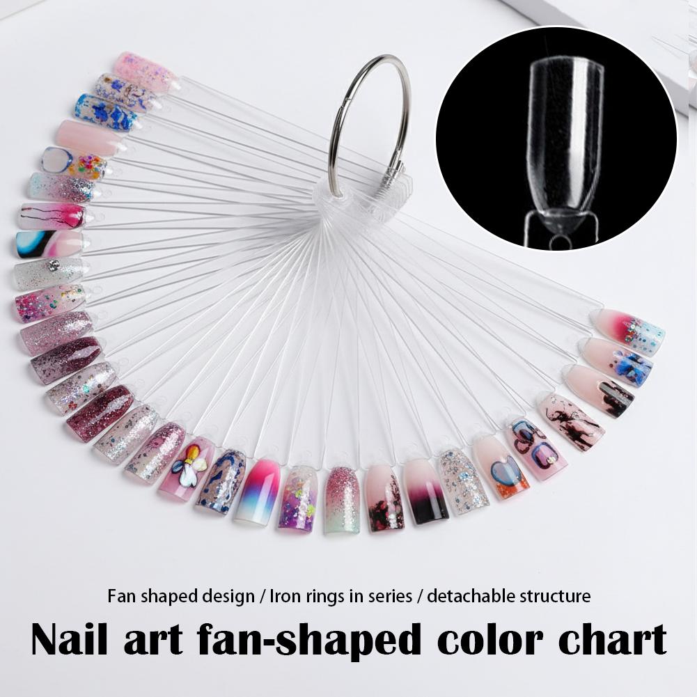 50 Tips Clear Nail Swatches Co - đánh giá và giá Color Checker Card