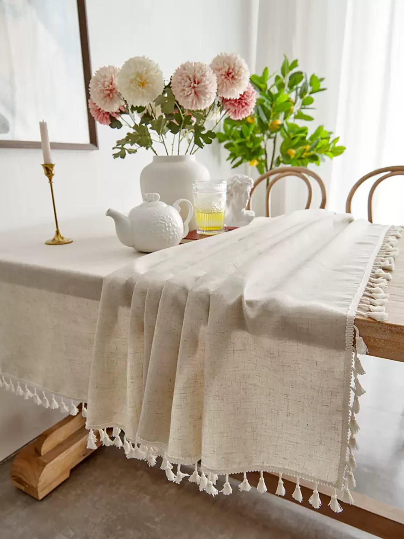A Solid Color Linen Edge Table - đánh giá và giá Photography Coffee