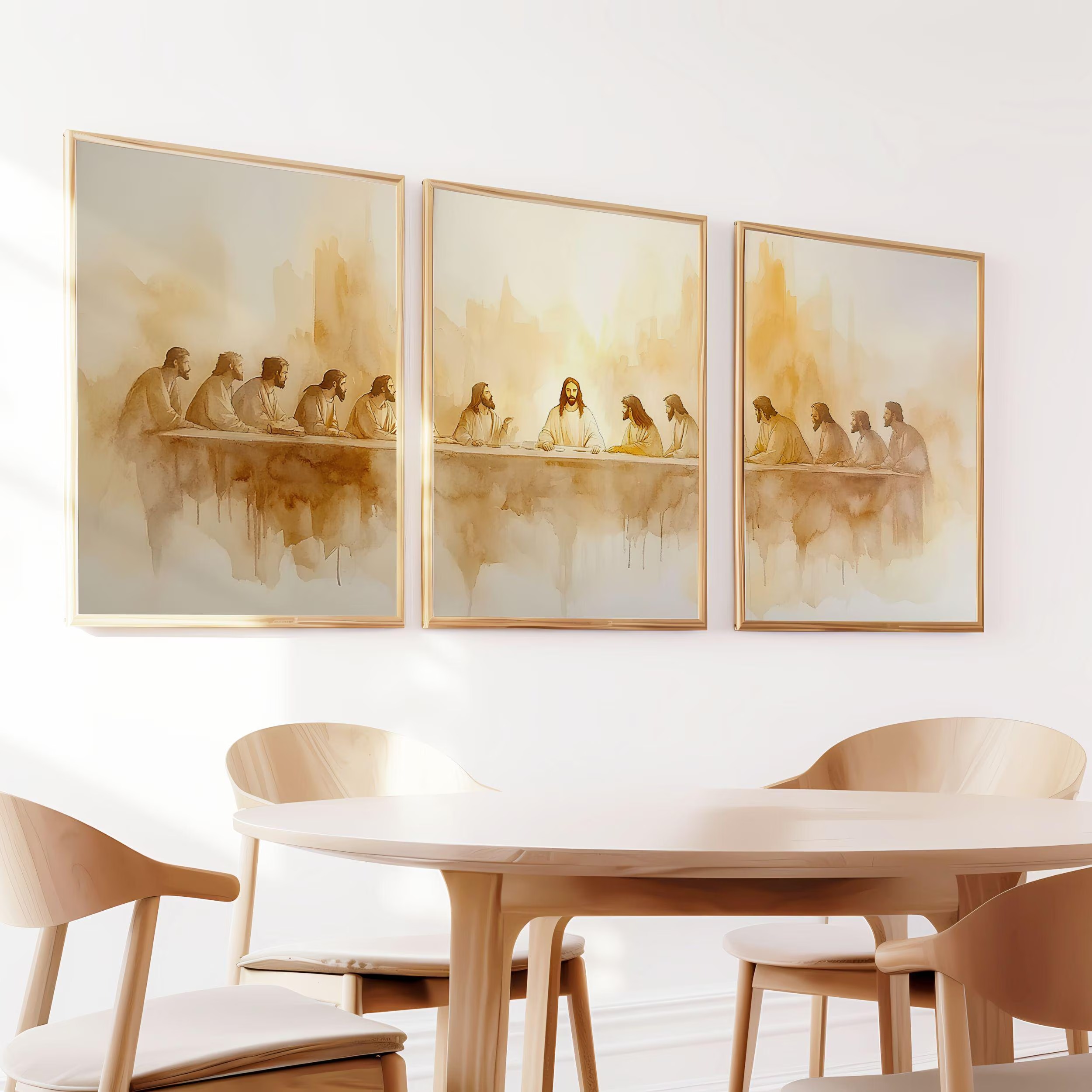 3pcs/set The Last Supper Wall  - đánh giá và giá Photography Course