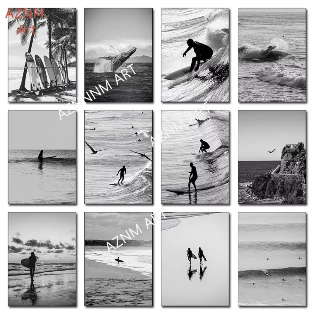 1PC ，Fine Surfing Black and Wh - đánh giá và giá Photography Black And White