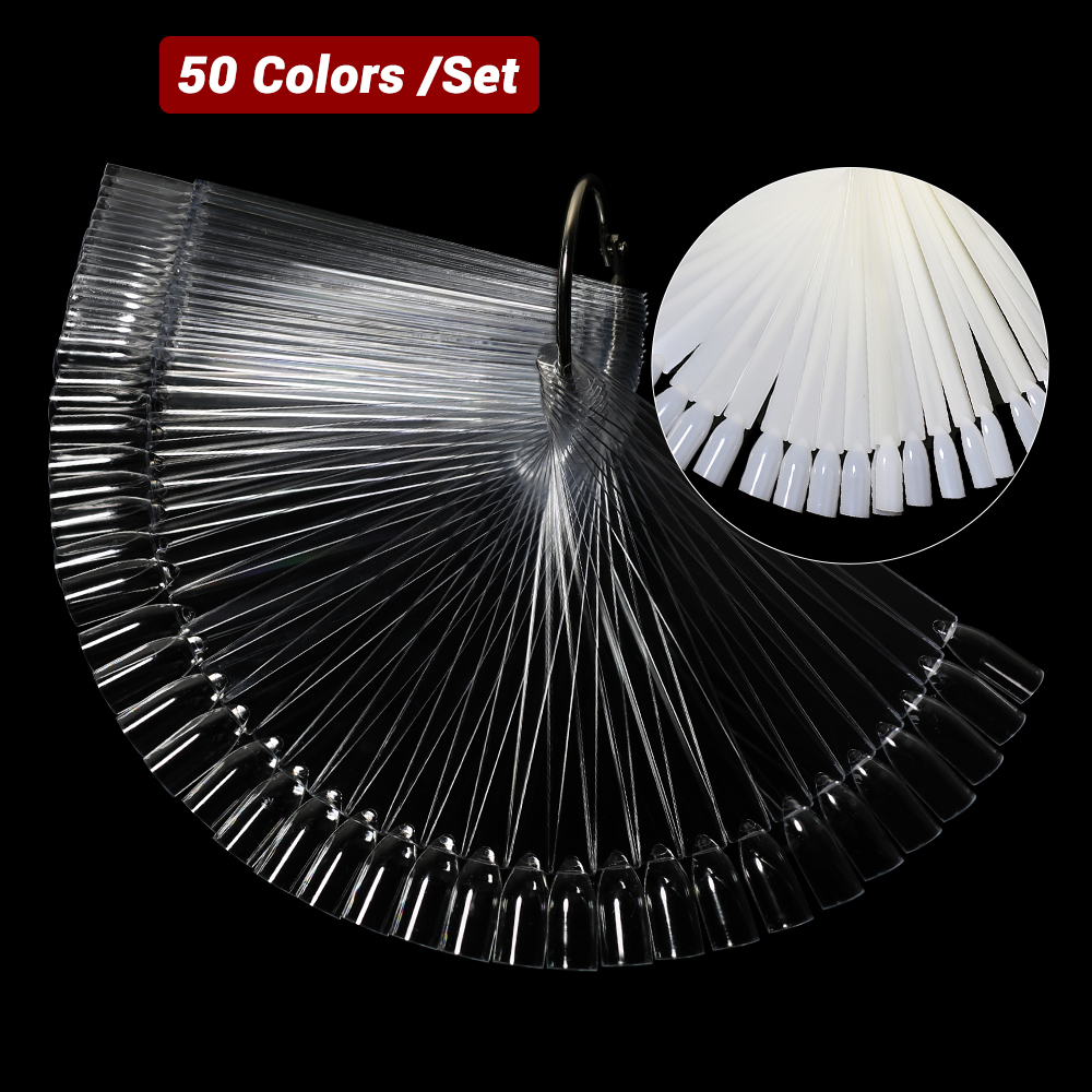 50Pcs False Nail Display Stick - đánh giá và giá Color Checker Card