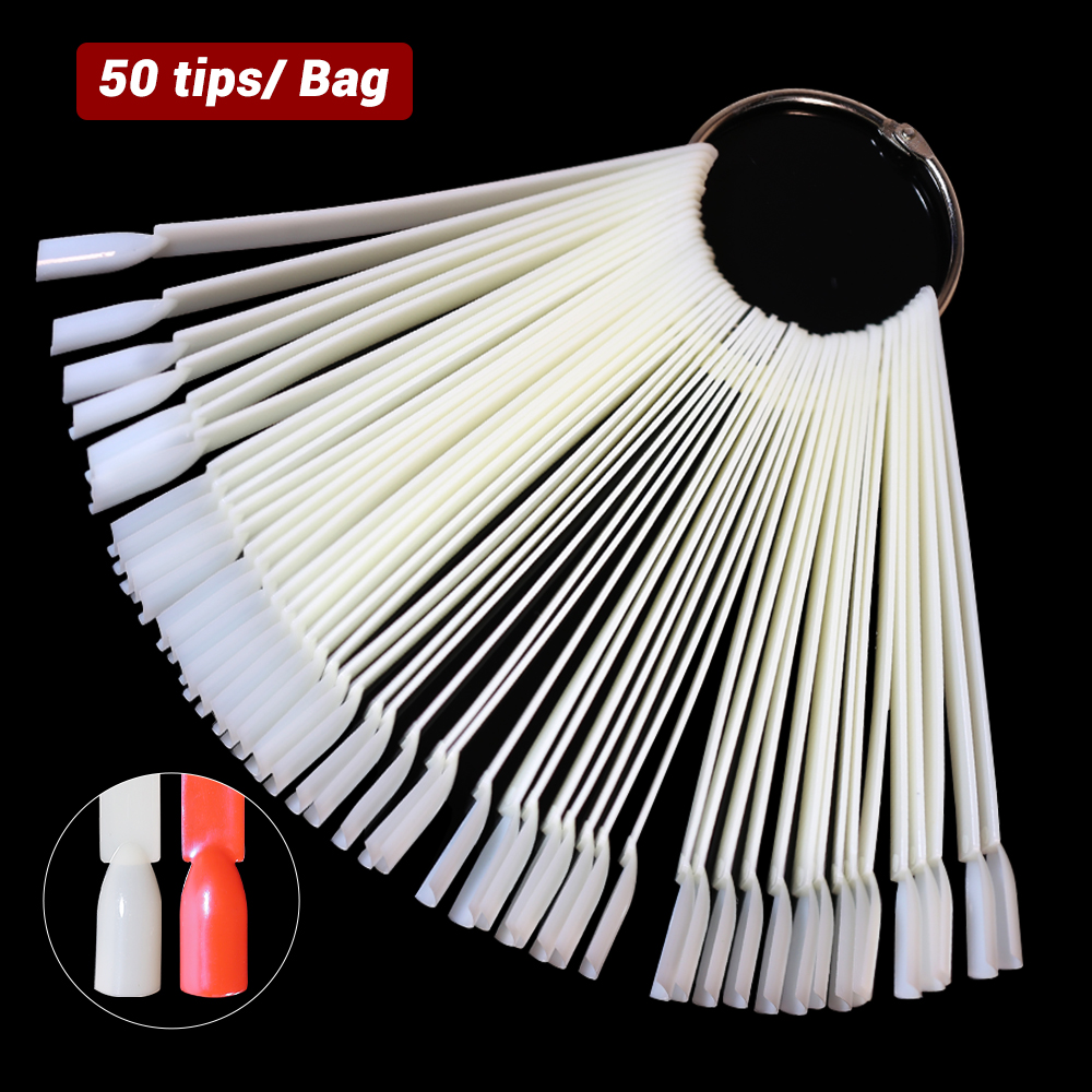 50Pcs False Nail Display Stick - đánh giá và giá Color Checker Card