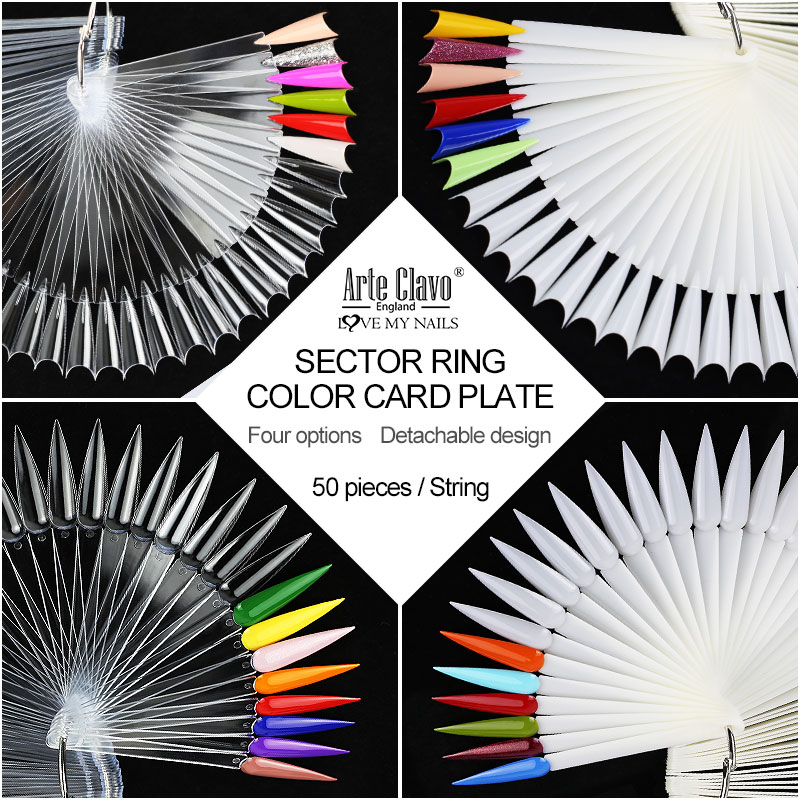 50Pcs False Nail Display Stick - đánh giá và giá Color Checker Card