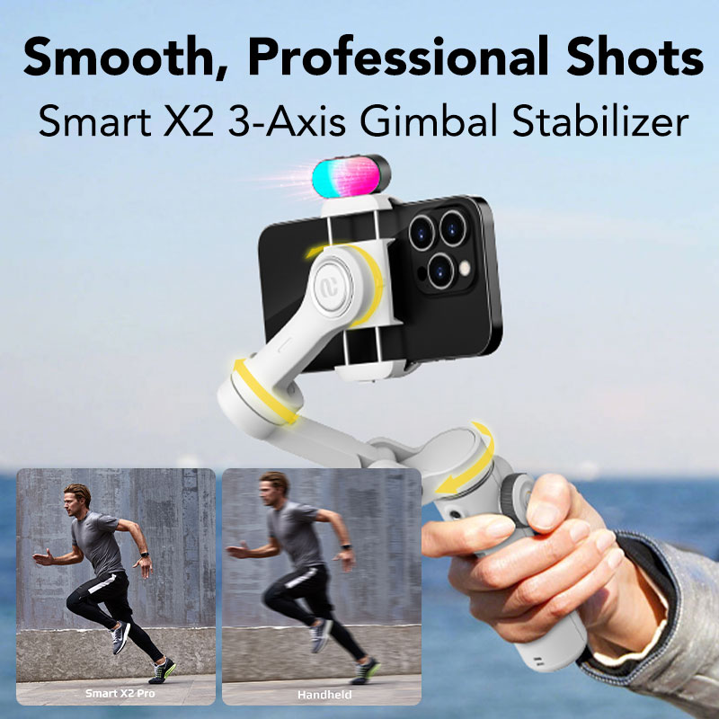 Aochuan Smart X2 Kit White 3 A - đánh giá và giá Handheld Stabilizer Gimbal