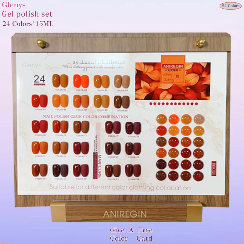 Vintage Brown 24 Color Nail Po - đánh giá và giá Color Checker Card