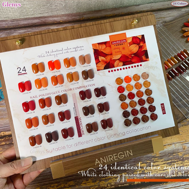 Vintage Brown 24 Color Nail Po - đánh giá và giá Color Checker Card