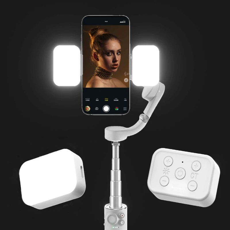 Magnetic LED Fill Light for DJ - đánh giá và giá Handheld Stabilizer Gimbal
