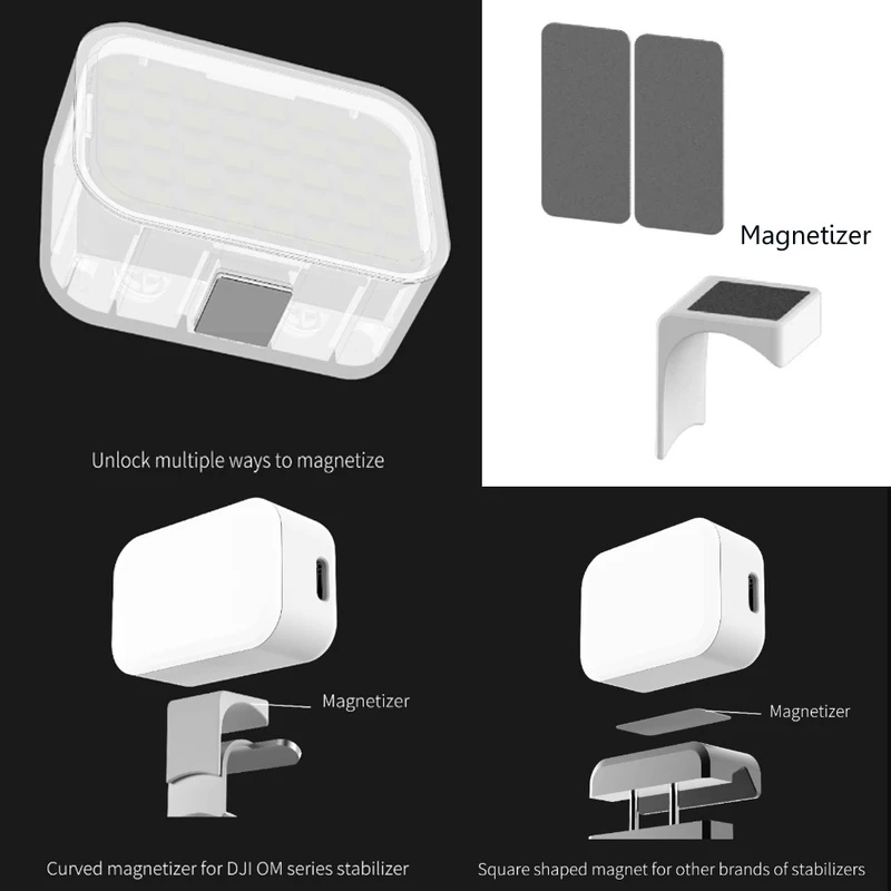 Magnetic LED Fill Light for DJ - đánh giá và giá Handheld Stabilizer Gimbal